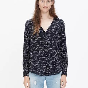Madewell x Sézane silk Murphy Blouse sz small